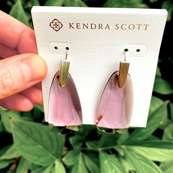 New Kendra Scott Violet Maize Drop Earrings - Picture 4 of 13
